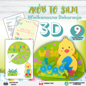Wielkanocna dekoracja 3D