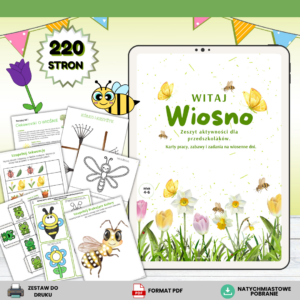 Wiosna. Zeszyt aktywności dla przedszkolaków.