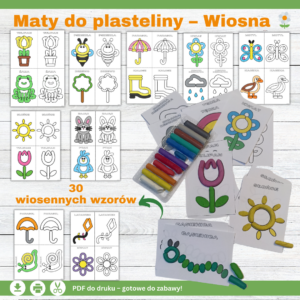 Wiosenne maty do plasteliny