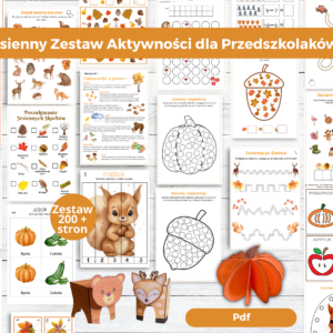 Jesień. Zeszyt aktywności dla przedszkolaków Jesień. Zeszyt aktywności dla przedszkolaków