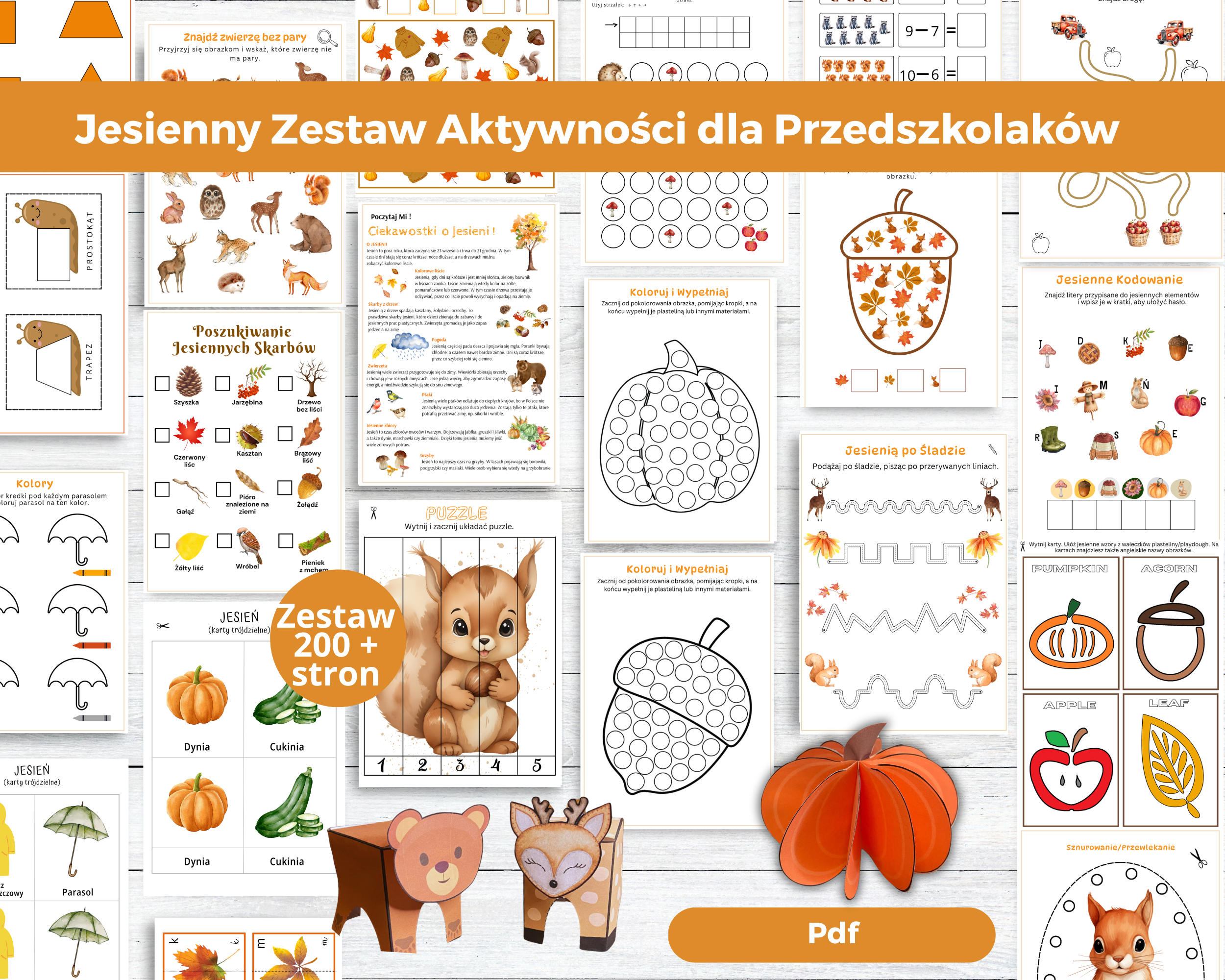 Jesień. Zeszyt aktywności dla przedszkolaków